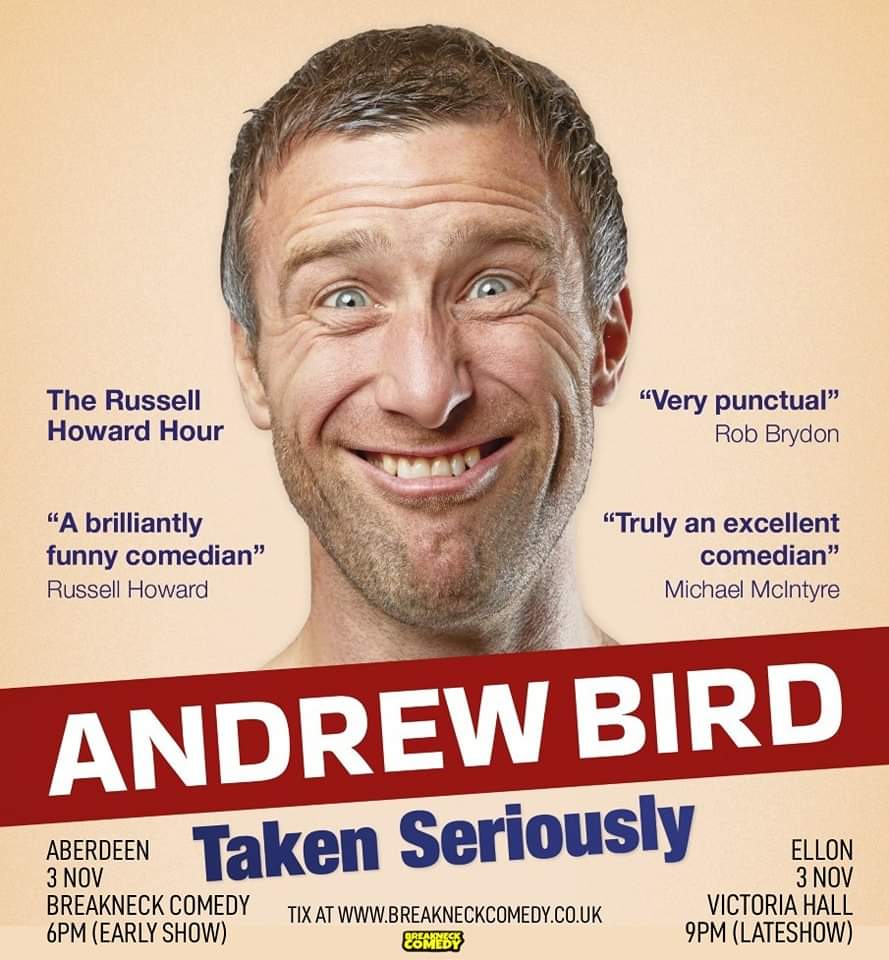 Andrew Bird Taken Seriously, Live in Aberdeen Breakneck Comedy Club